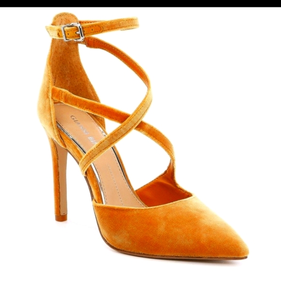 Gianni Bini Shoes - Gianni Bini Velvet Itzel Heels Tuscan Sun